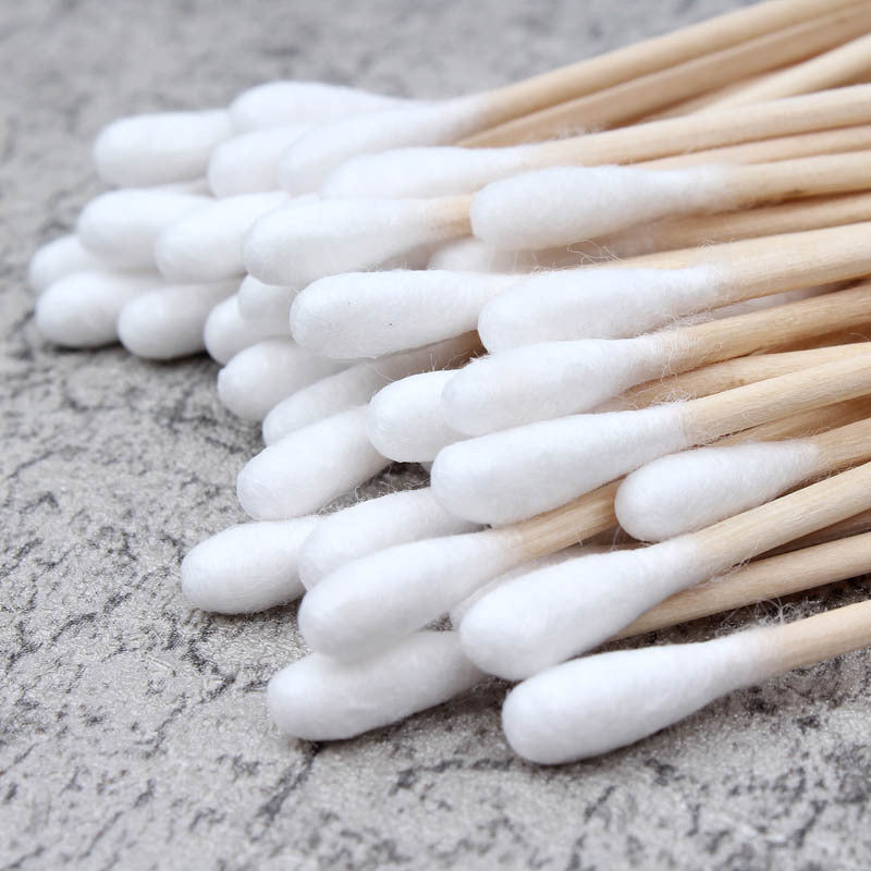 Double-headed Wooden Stick Cotton Swabs