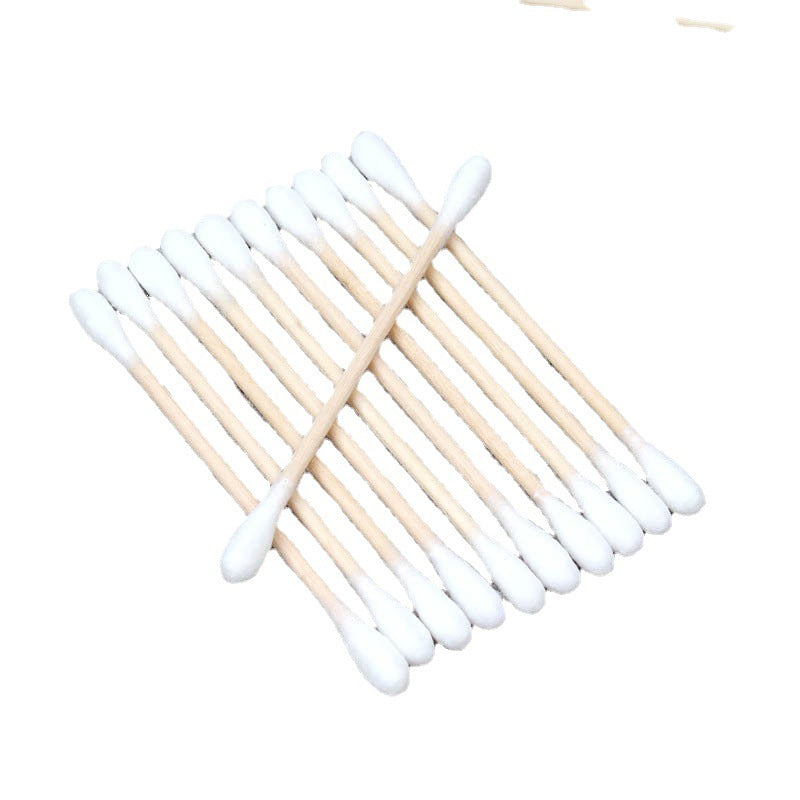 Double-headed Wooden Stick Cotton Swabs