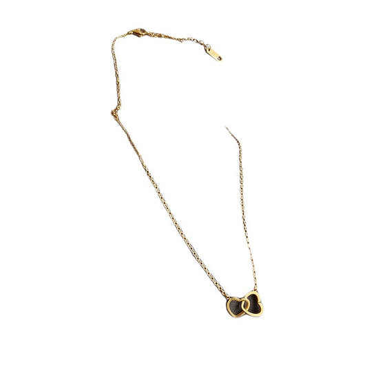 Double Heart Adjustable Necklace