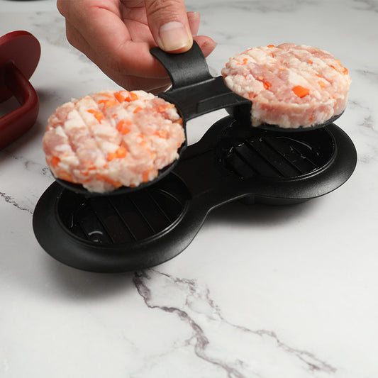 double-hole hamburger press