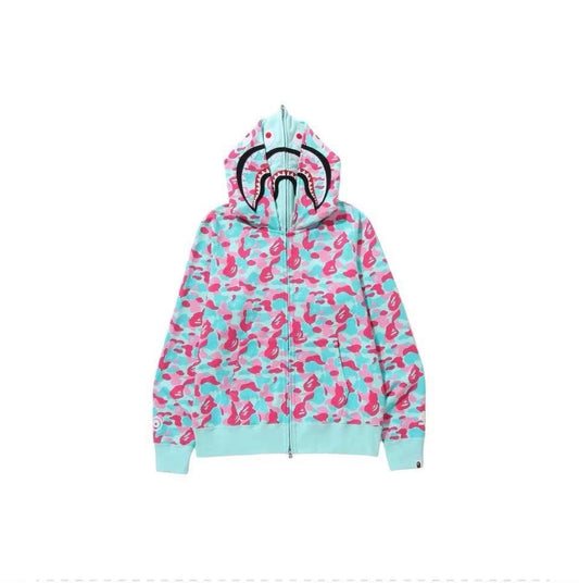 Double Hood Cotton Embroidered Streetwear Jacket