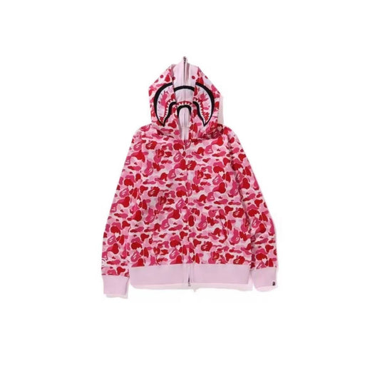 Double Hood Cotton Embroidered Streetwear Jacket