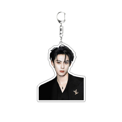Double Layer Acrylic Keychain Backpack Pendant