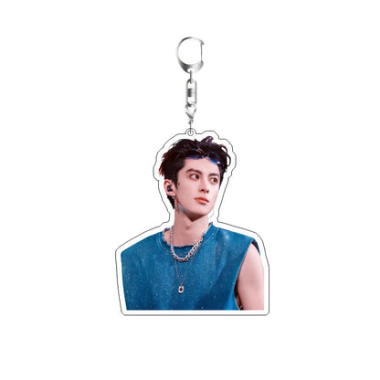 Double Layer Acrylic Keychain Backpack Pendant
