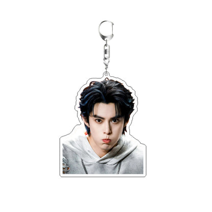 Double Layer Acrylic Keychain Backpack Pendant