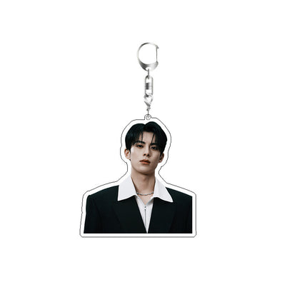 Double Layer Acrylic Keychain Backpack Pendant