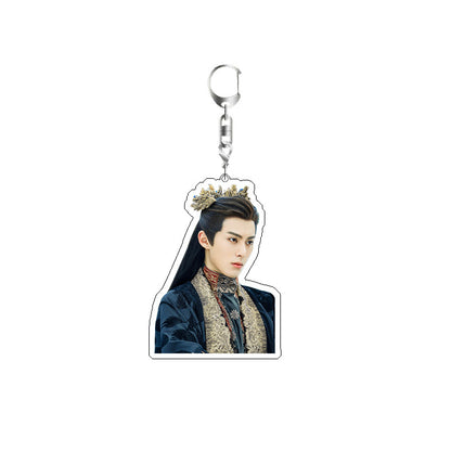 Double Layer Acrylic Keychain Backpack Pendant