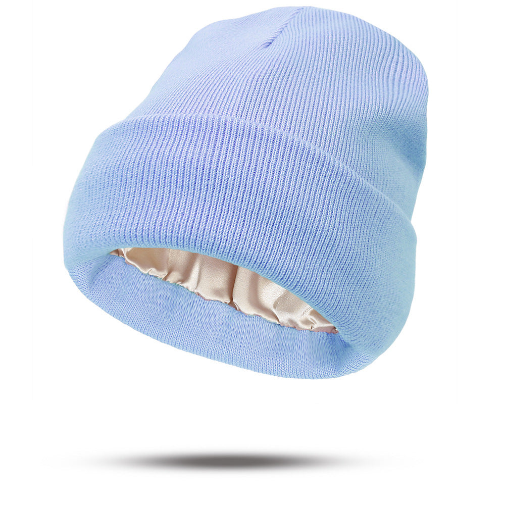 Double-Layer Acrylic Knit Hat