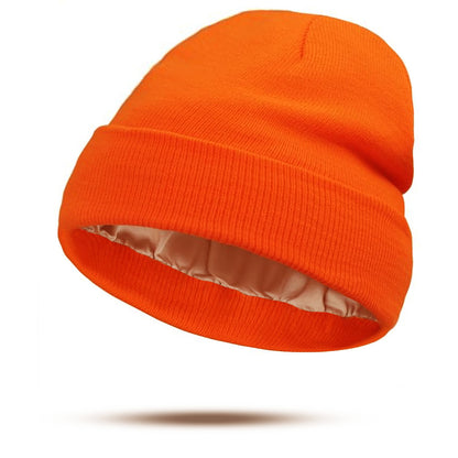 Double-Layer Acrylic Knit Hat