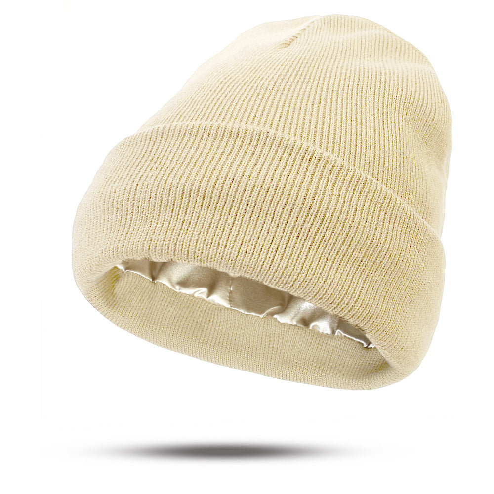 Double-Layer Acrylic Knit Hat