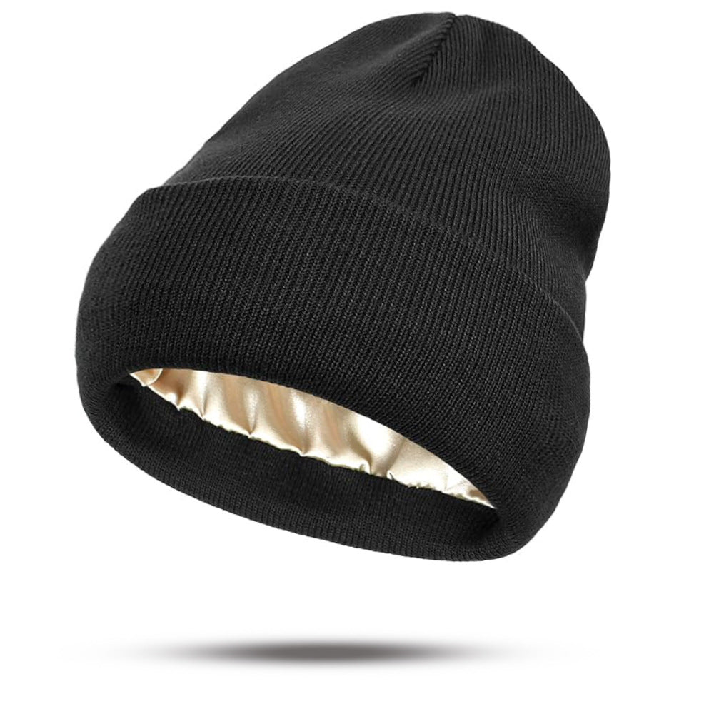 Double-Layer Acrylic Knit Hat