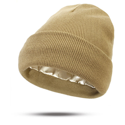 Double-Layer Acrylic Knit Hat