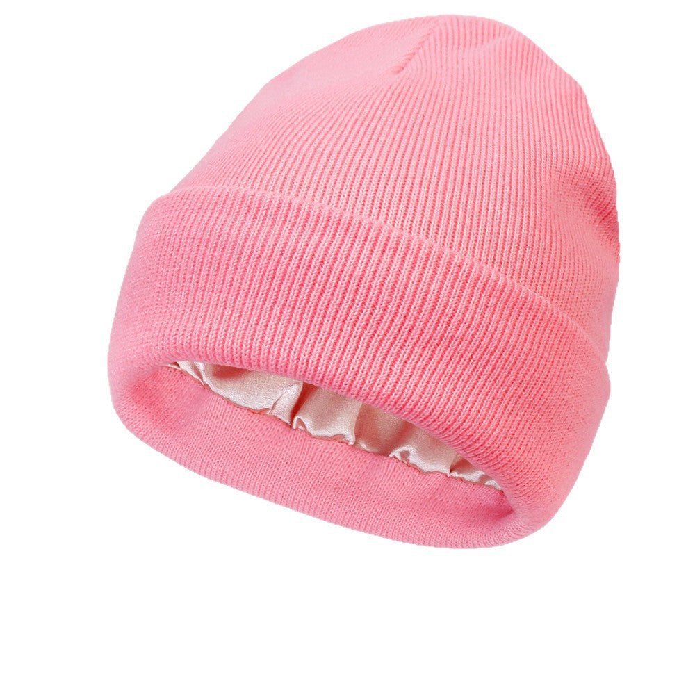 Double-Layer Acrylic Knit Hat