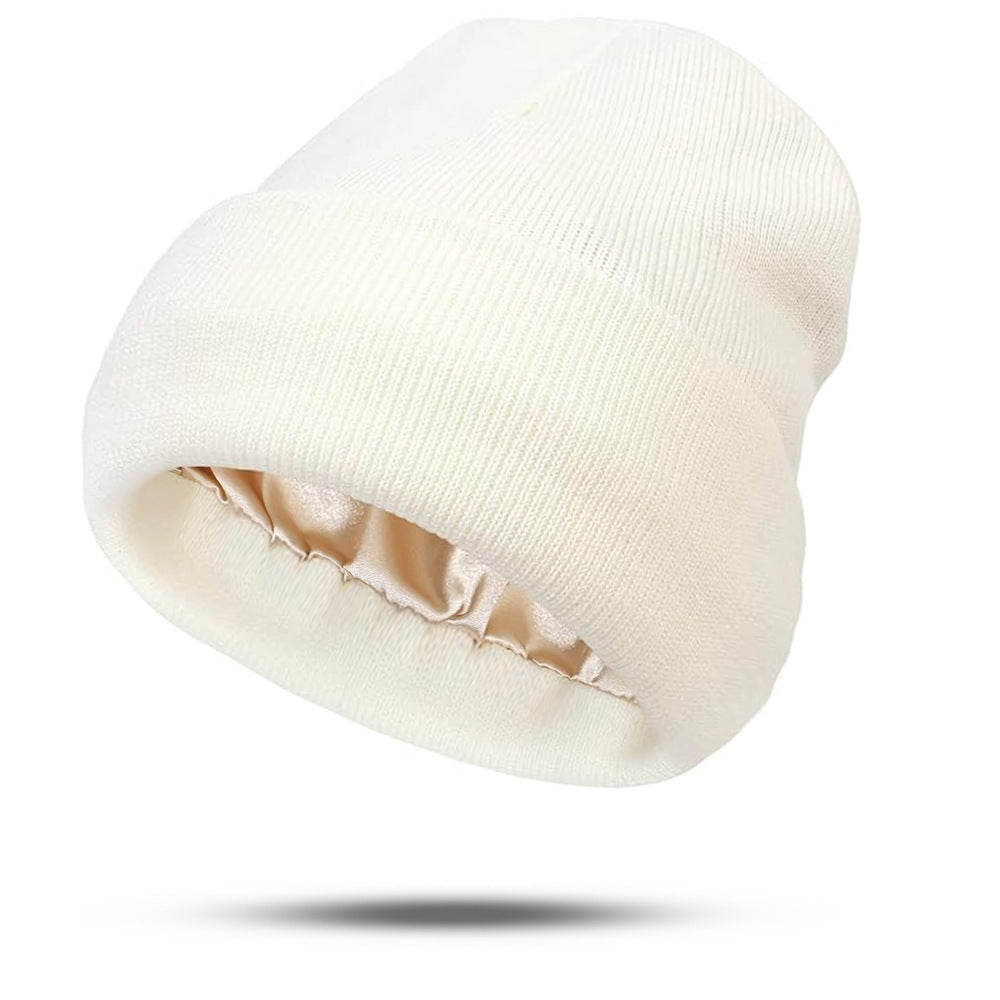 Double-Layer Acrylic Knit Hat