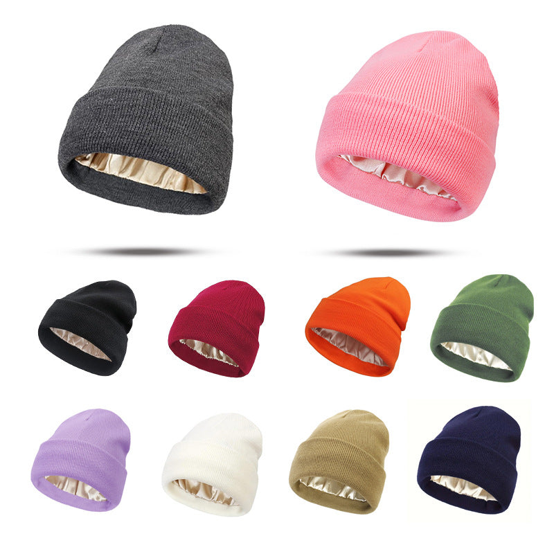 Double-Layer Acrylic Knit Hat
