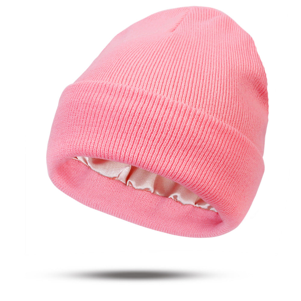 Double-Layer Acrylic Knit Hat