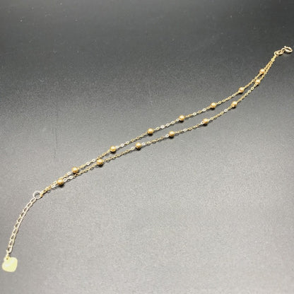 Double-layer adjustable bracelet