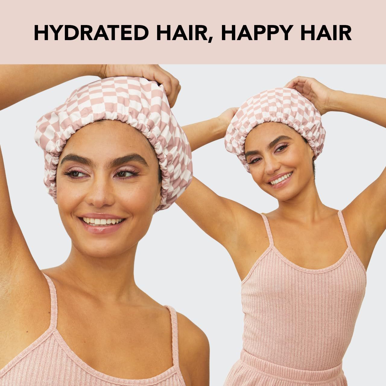 Double-layer adult shower cap