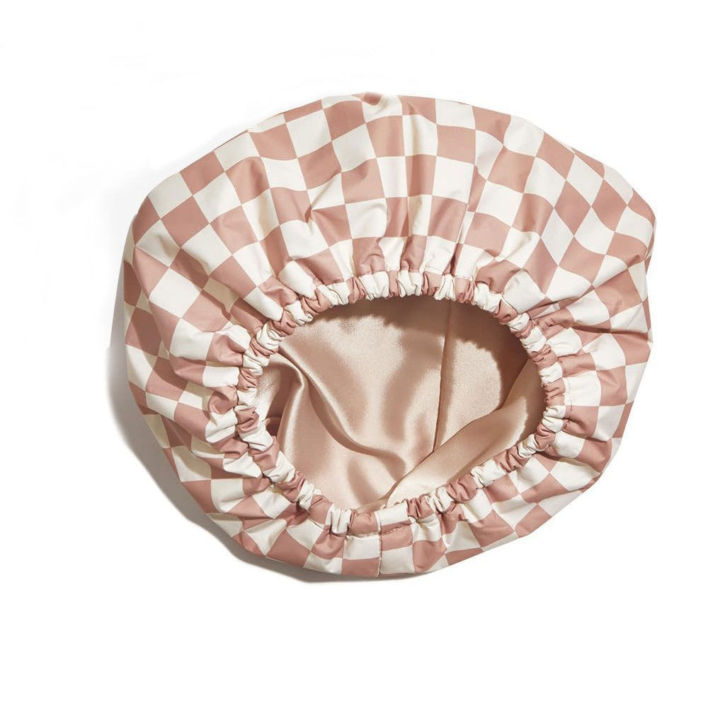 Double-layer adult shower cap