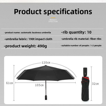 Double-layer automatic umbrella