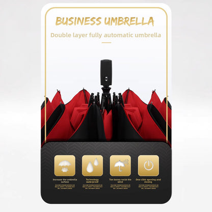 Double-layer automatic umbrella