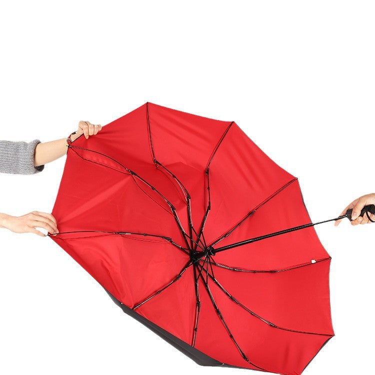 Double-layer automatic umbrella
