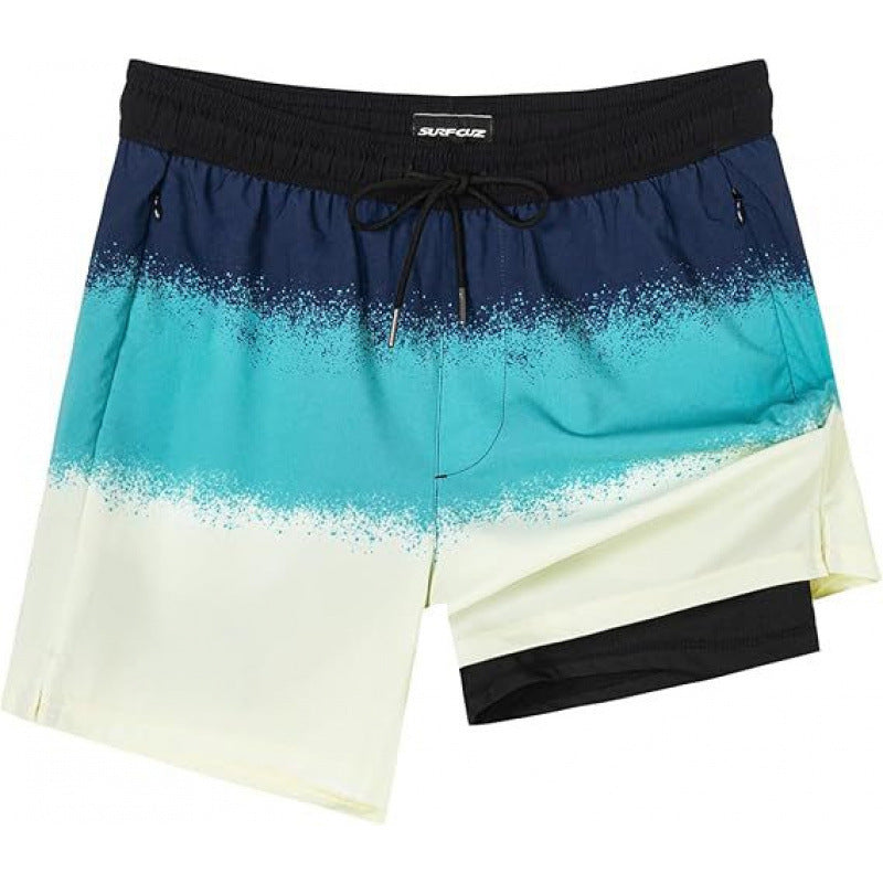 Double-layer beach casual shorts
