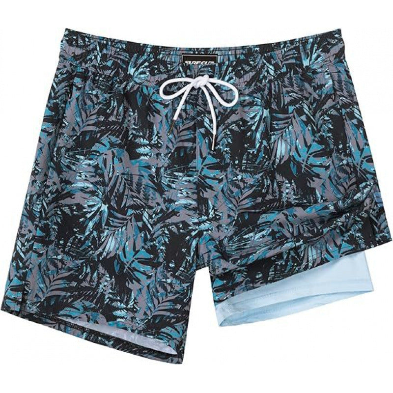 Double-layer beach casual shorts