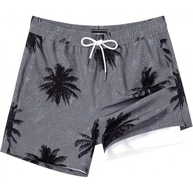Double-layer beach casual shorts