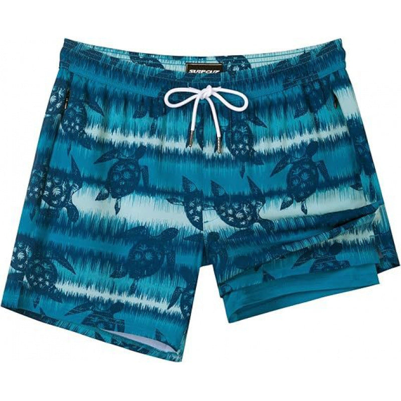 Double-layer beach casual shorts