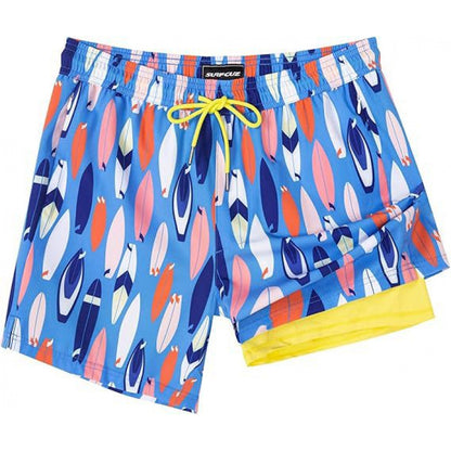 Double-layer beach casual shorts