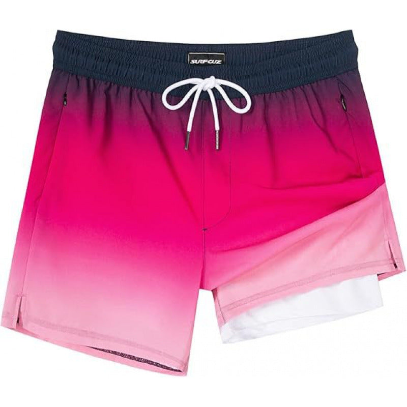 Double-layer beach casual shorts