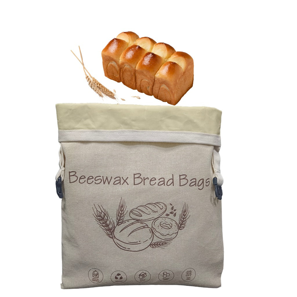 Double-layer beeswax bread bag
