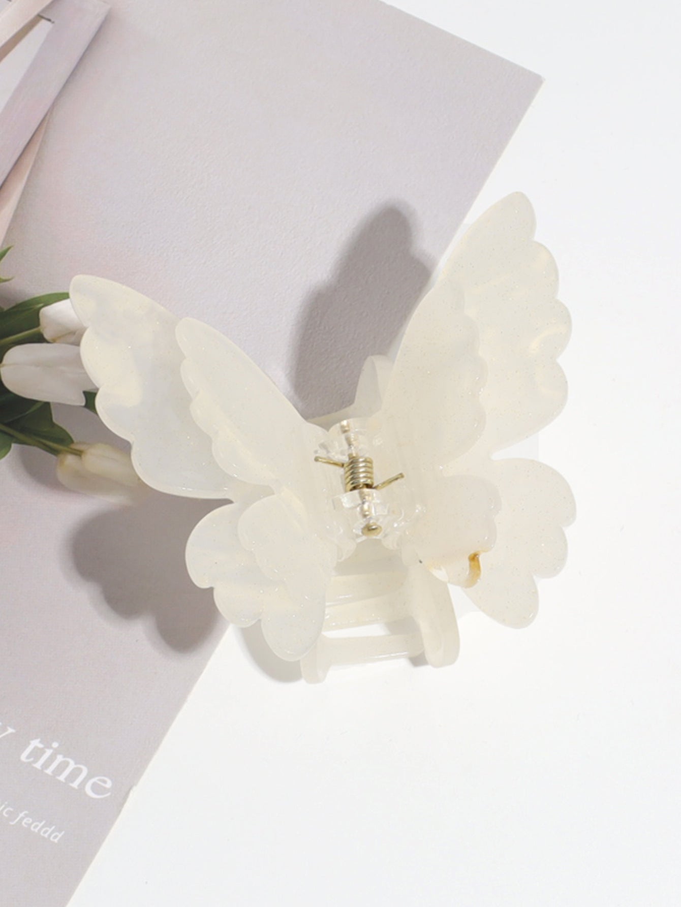Double-layer Butterfly Gradient Pearlescent Hair Clip
