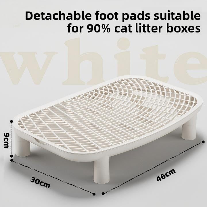 Double-Layer Cat Litter Control Mat with Removable Pads