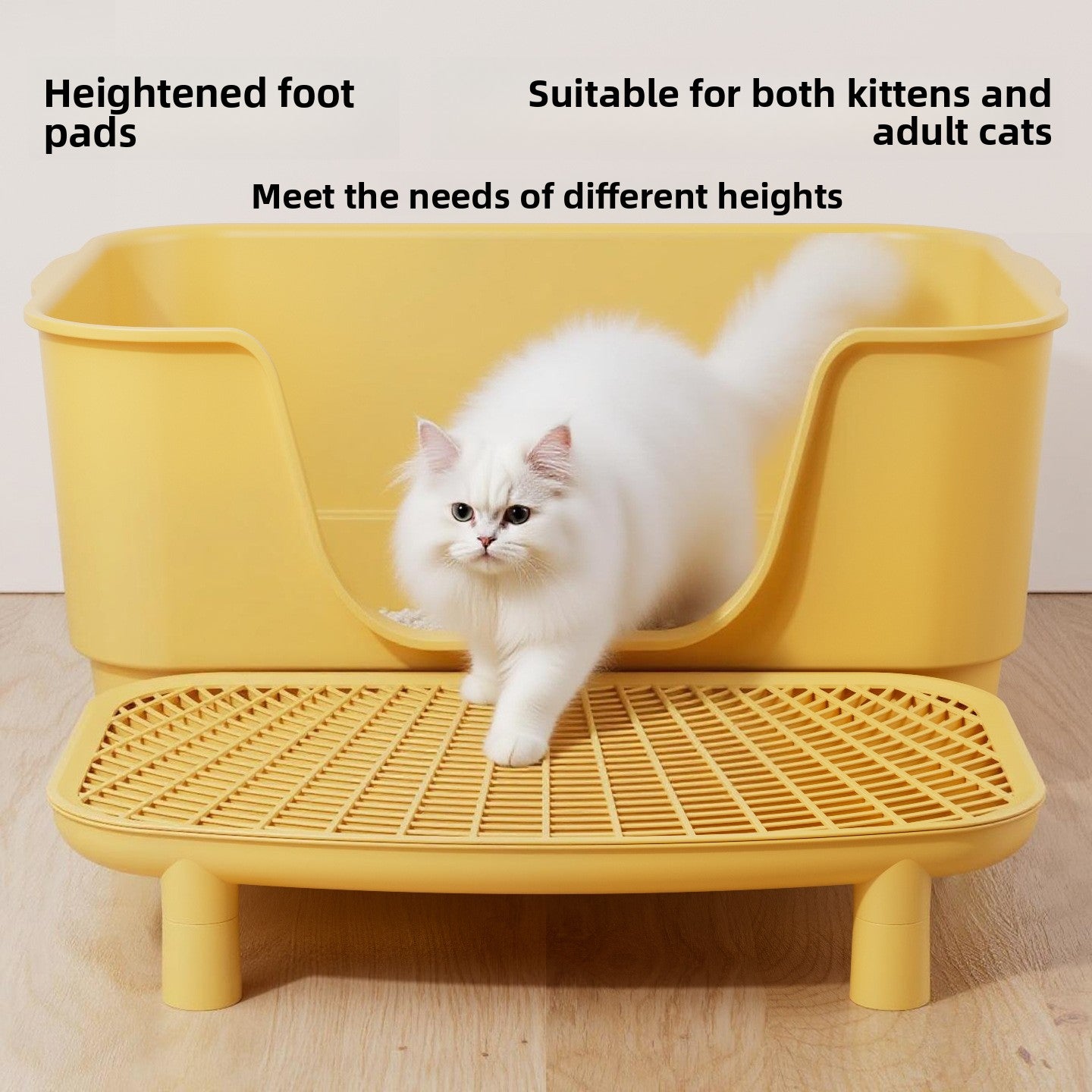 Double-Layer Cat Litter Control Mat with Removable Pads