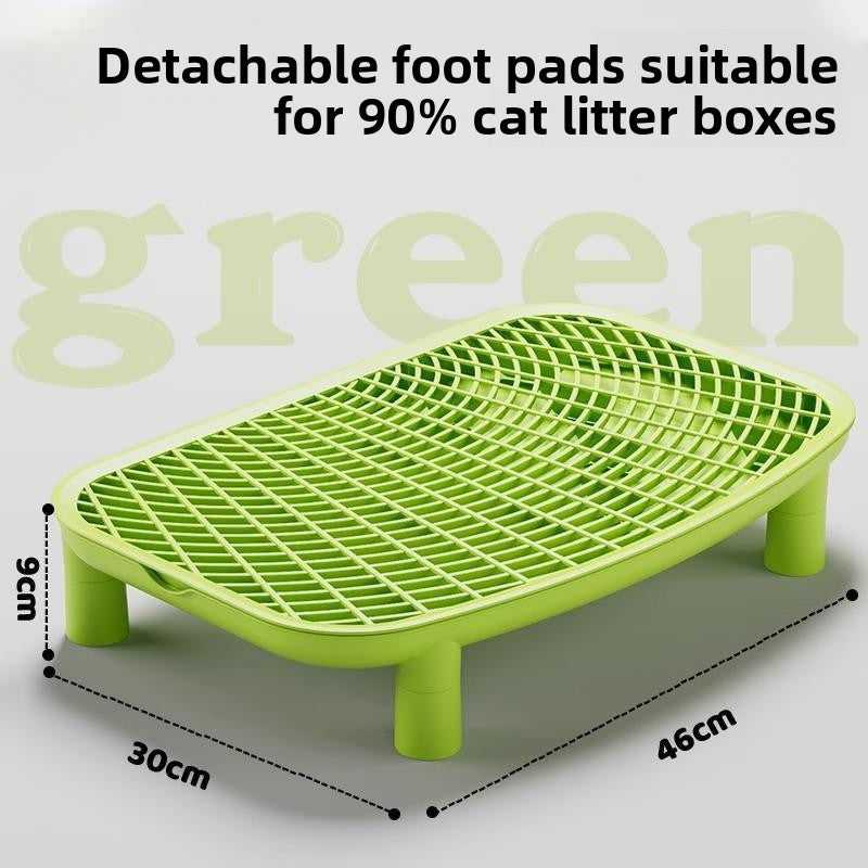 Double-Layer Cat Litter Control Mat with Removable Pads