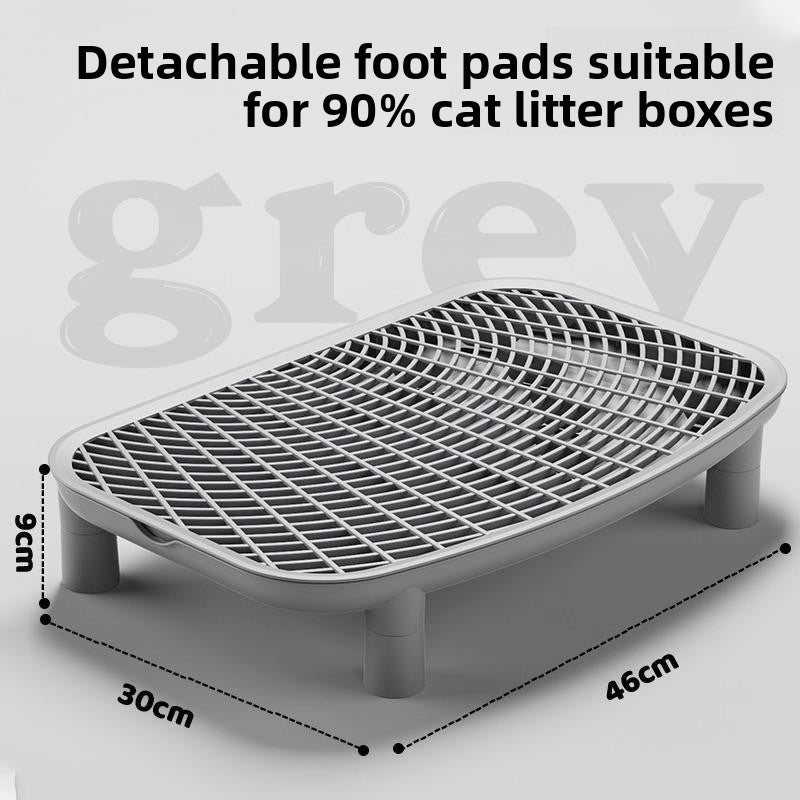 Double-Layer Cat Litter Control Mat with Removable Pads