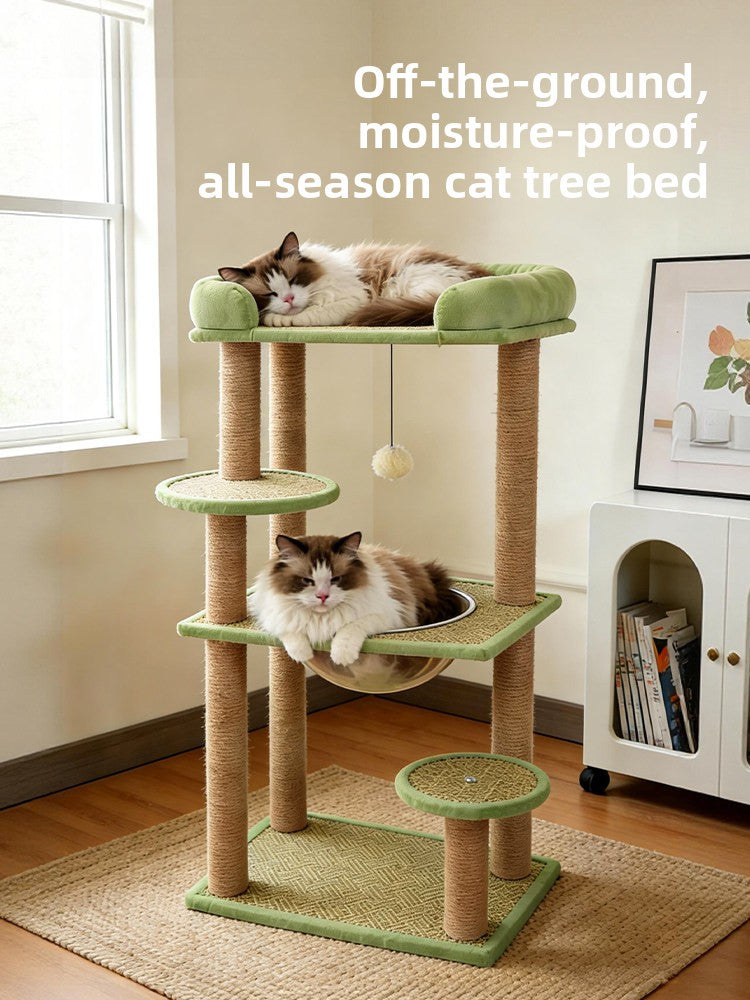 Double Layer Cat Nest and Climbing Frame Combo