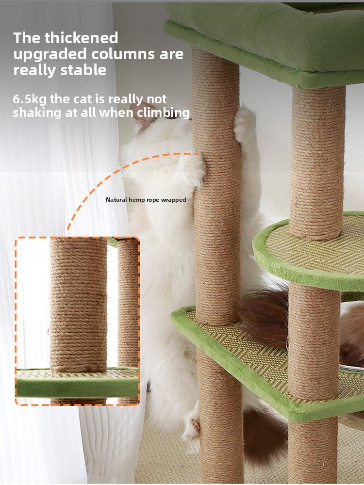 Double Layer Cat Nest and Climbing Frame Combo