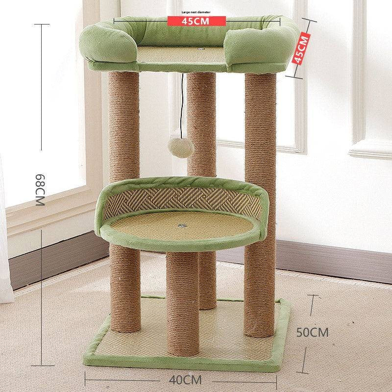 Double Layer Cat Nest and Climbing Frame Combo
