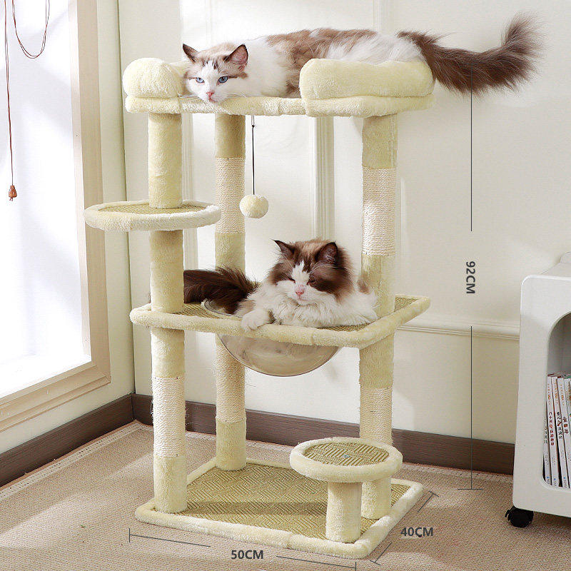 Double Layer Cat Nest and Climbing Frame Combo