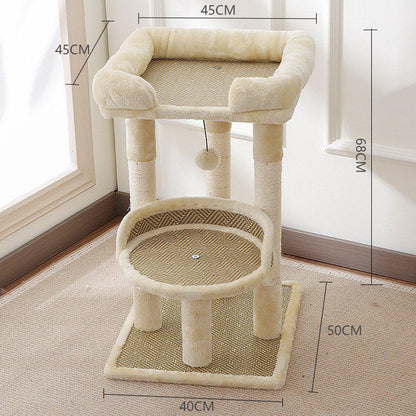 Double Layer Cat Nest and Climbing Frame Combo