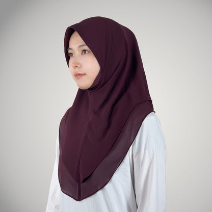 Double-Layer Chiffon Headscarf for Women