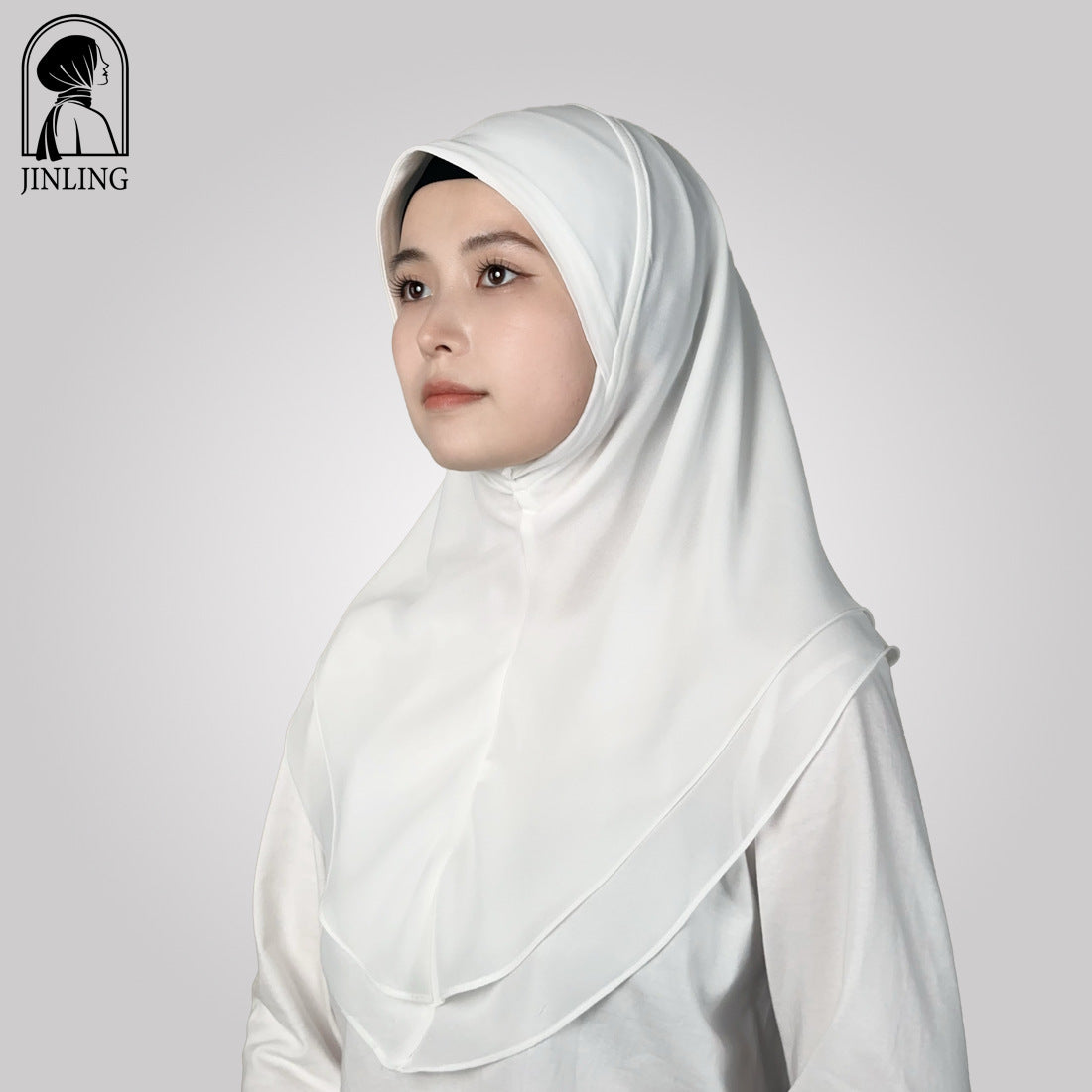 Double-Layer Chiffon Headscarf for Women