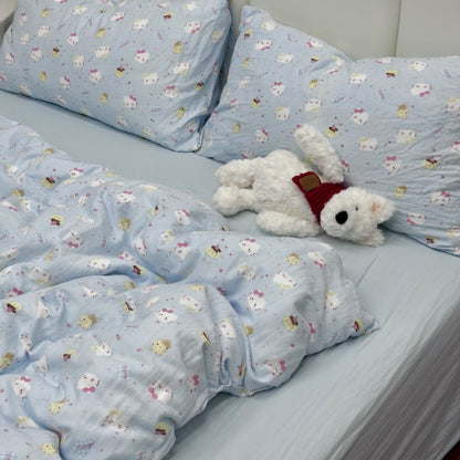 Double Layer Cotton Gauze Bedding Set