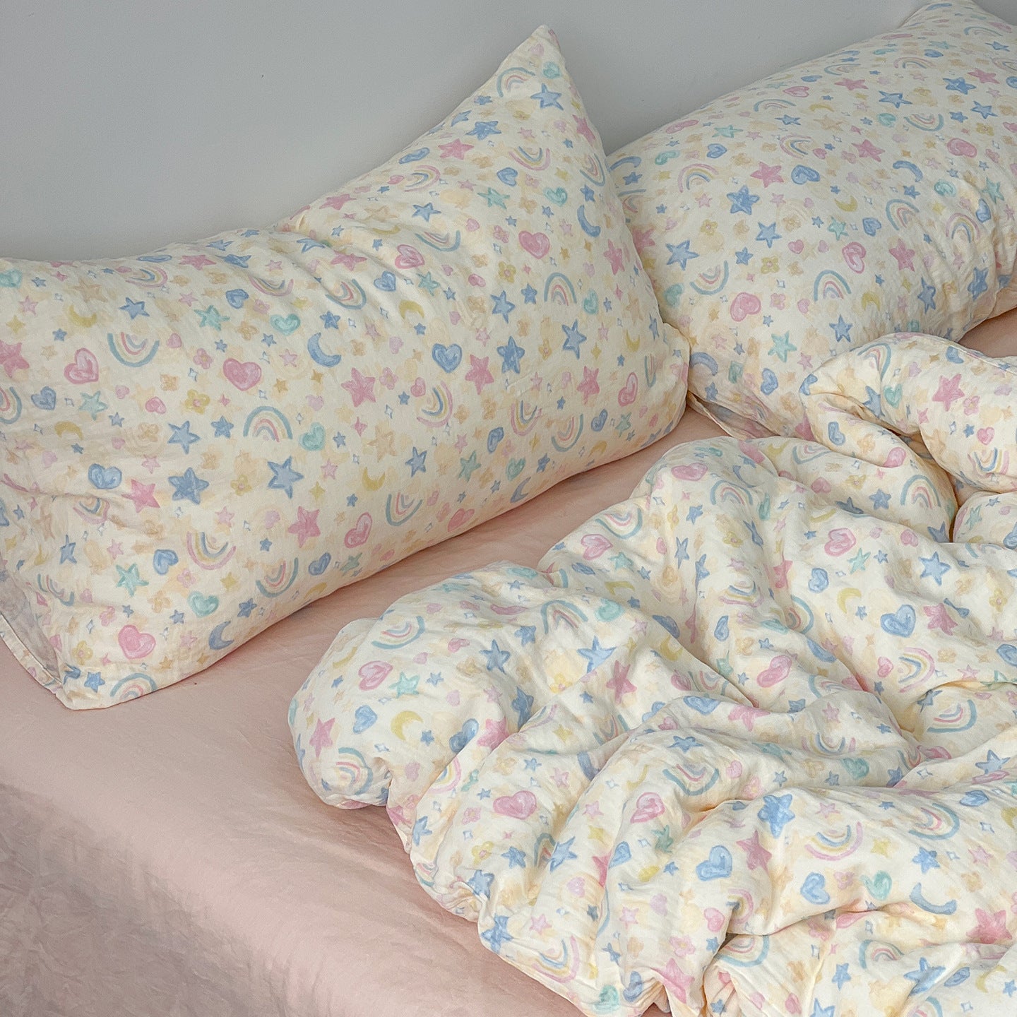 Double Layer Cotton Gauze Bedding Set