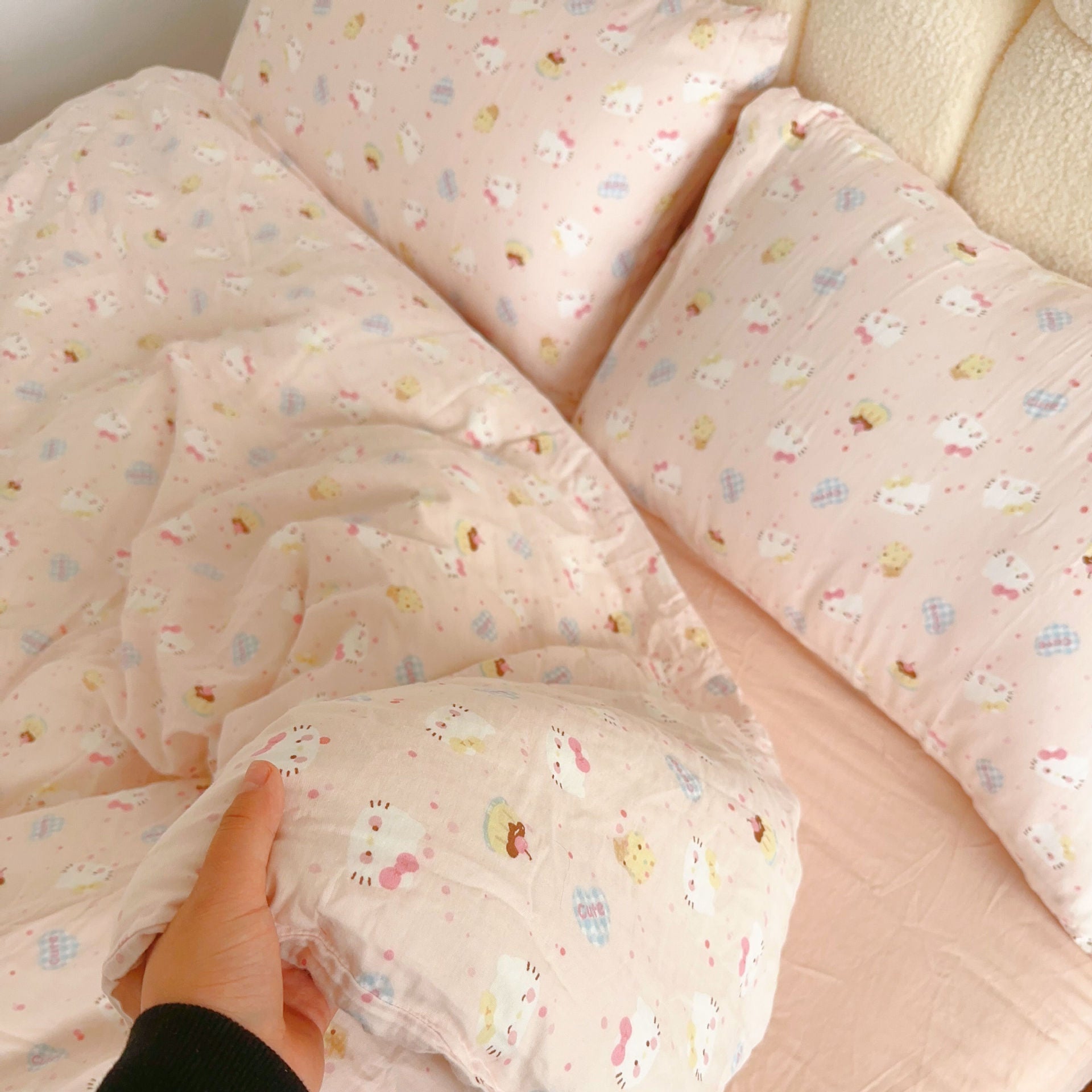 Double Layer Cotton Gauze Bedding Set