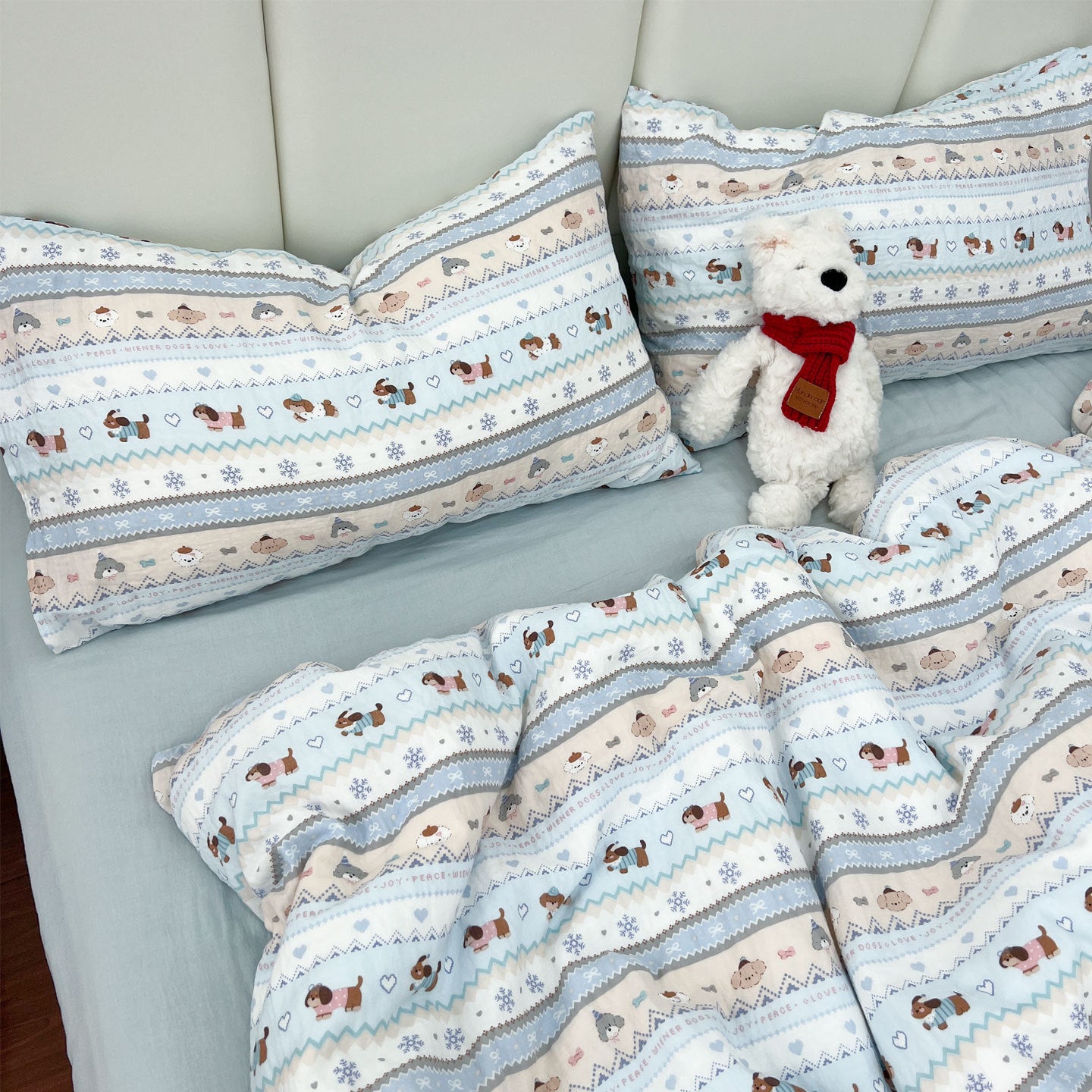Double Layer Cotton Gauze Bedding Set