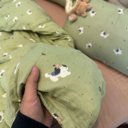 Double Layer Cotton Gauze Bedding Set